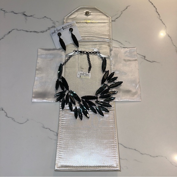 🖤💎 PARK LANE "Black Ice" Statement Necklace & Earring Set (NWT) 💎🖤 - Picture 3 of 4